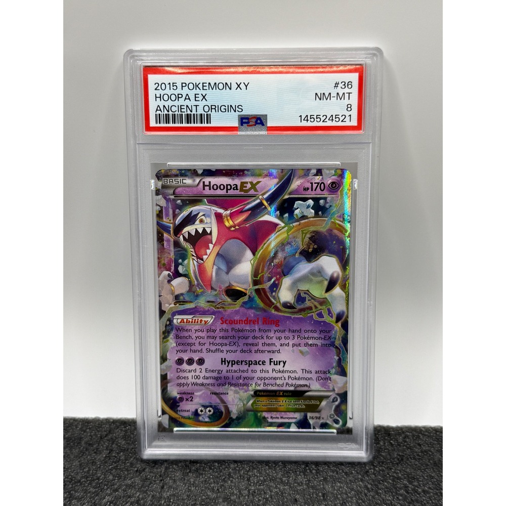 2015 Pokemon XY Ancient Origins Hoopa EX 36/98 PSA 8 NM-MT Ultra Rare